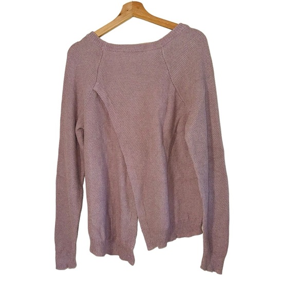Province Cross-Back Pullover Sweater Pink size L - Picture 4 of 6